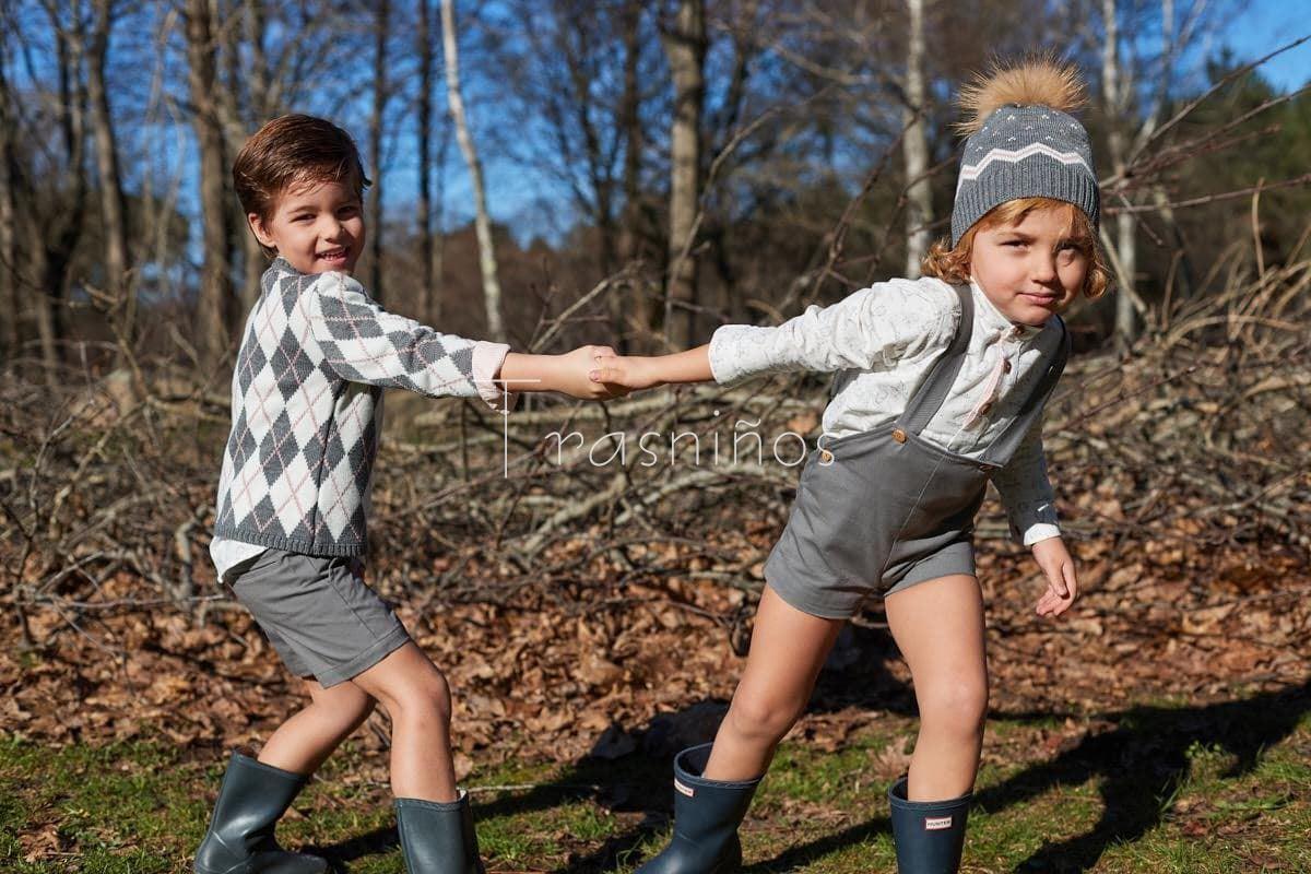 Conjunto Camisa + Pantalón corto + Jersey rombos Trasniños La Martinica - Imagen 1