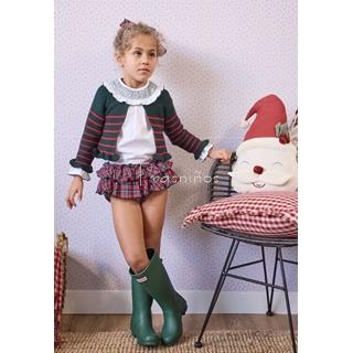 Conjunto HILTON niña braguita + blusa y chaqueta La Martinica - Imagen 1