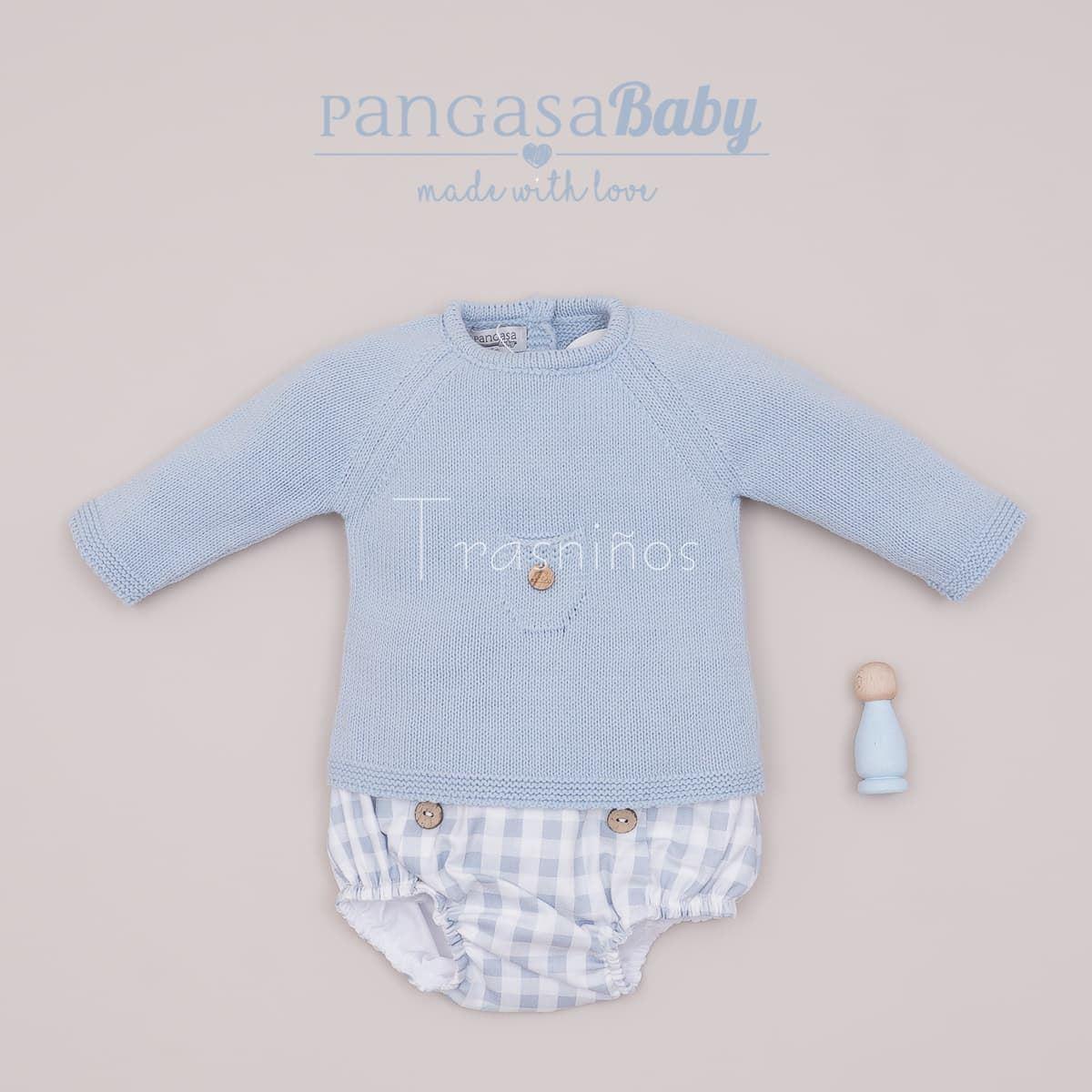 Conjunto jersey + ranita vichy Sweet Cake Pangasa - Imagen 1