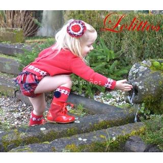 Conjunto jubón + cubre niña coleccion christmas de Lolittos (Navidad) - Imagen 2