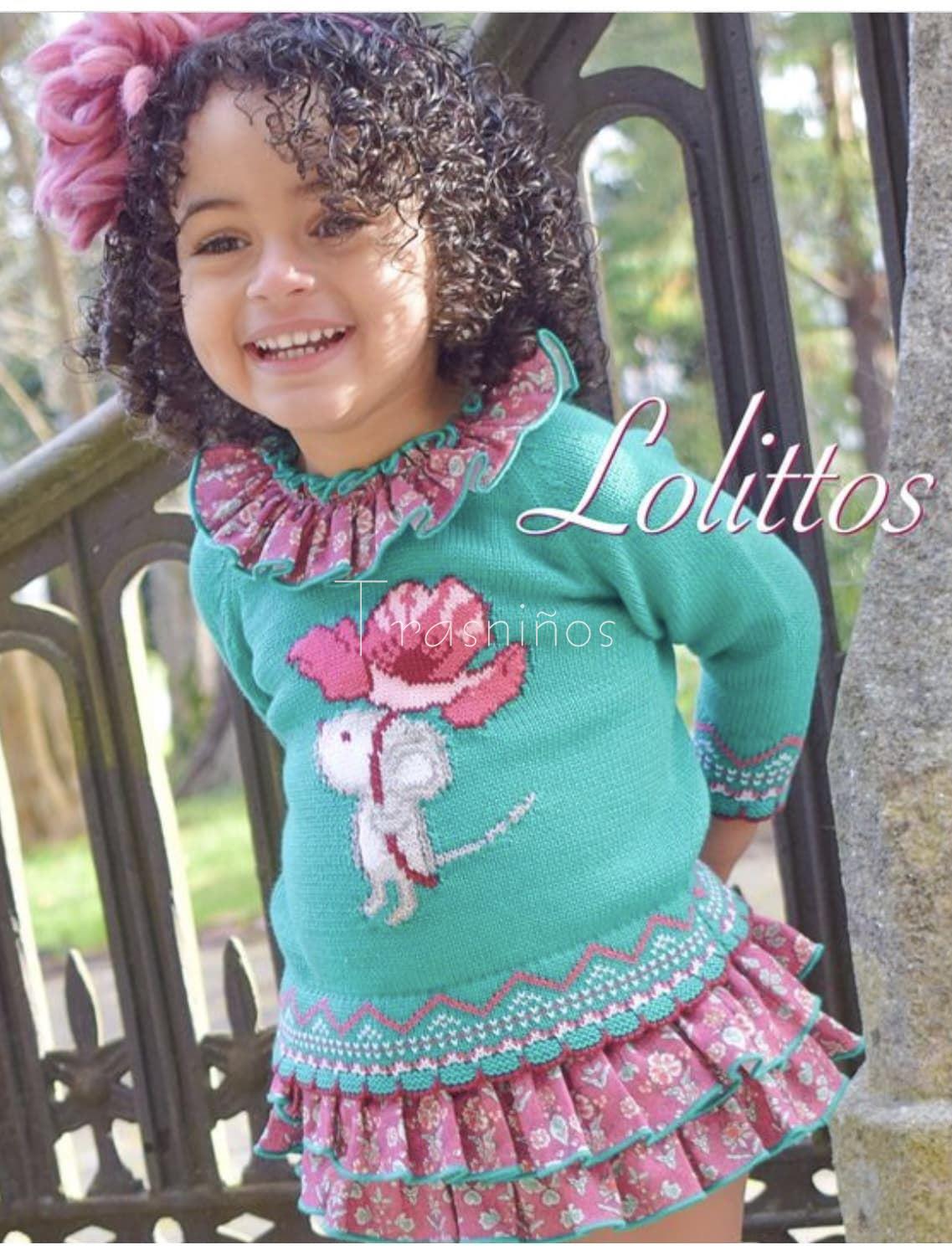 Conjunto jubón niña + ranita volantes Pérez Lolittos - Imagen 2