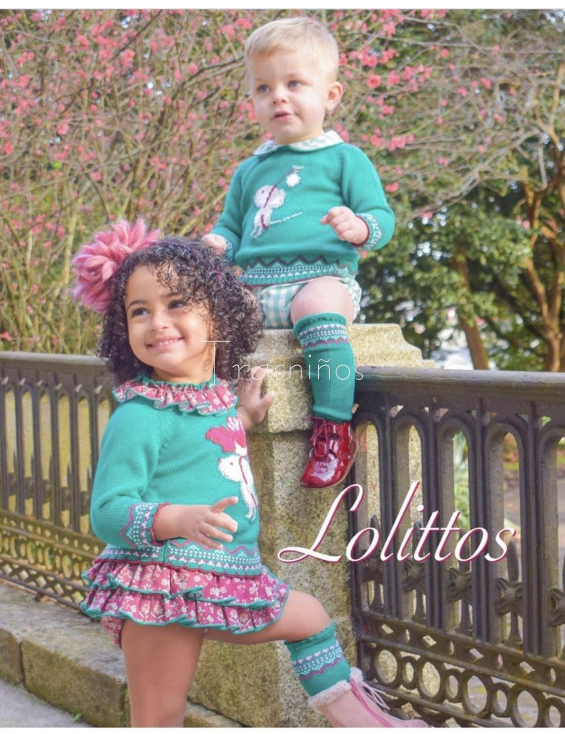 Conjunto jubón niña + ranita volantes Pérez Lolittos - Imagen 3