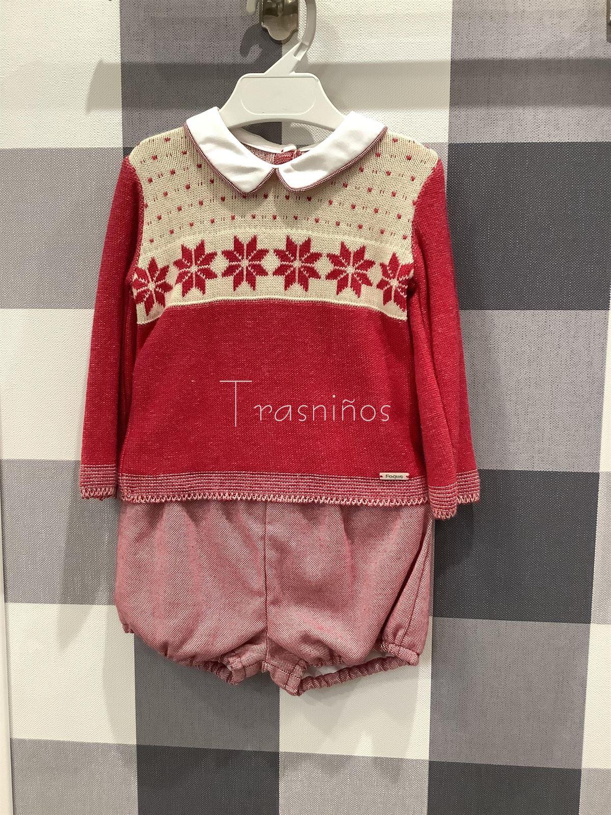 Conjunto niño jersey + bombacho navidad Foque - Imagen 1