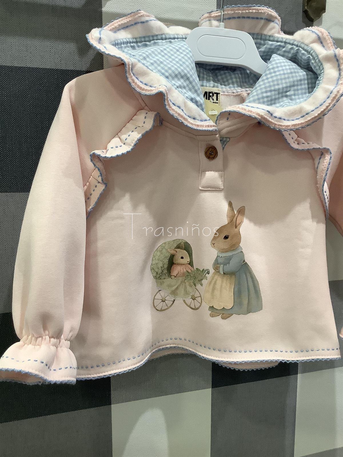 Conjunto Sudadera niña rosa + ranita MRT DULCE La Martinica - Imagen 3