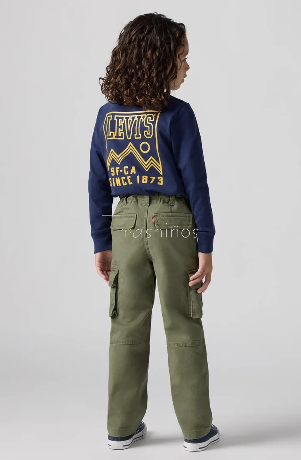 Pantalón cargo verde niño Levi’s - Imagen 2