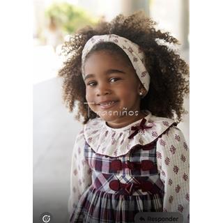 Pichi y blusa cuadros granate Selene - Noma Fernandez - Imagen 2