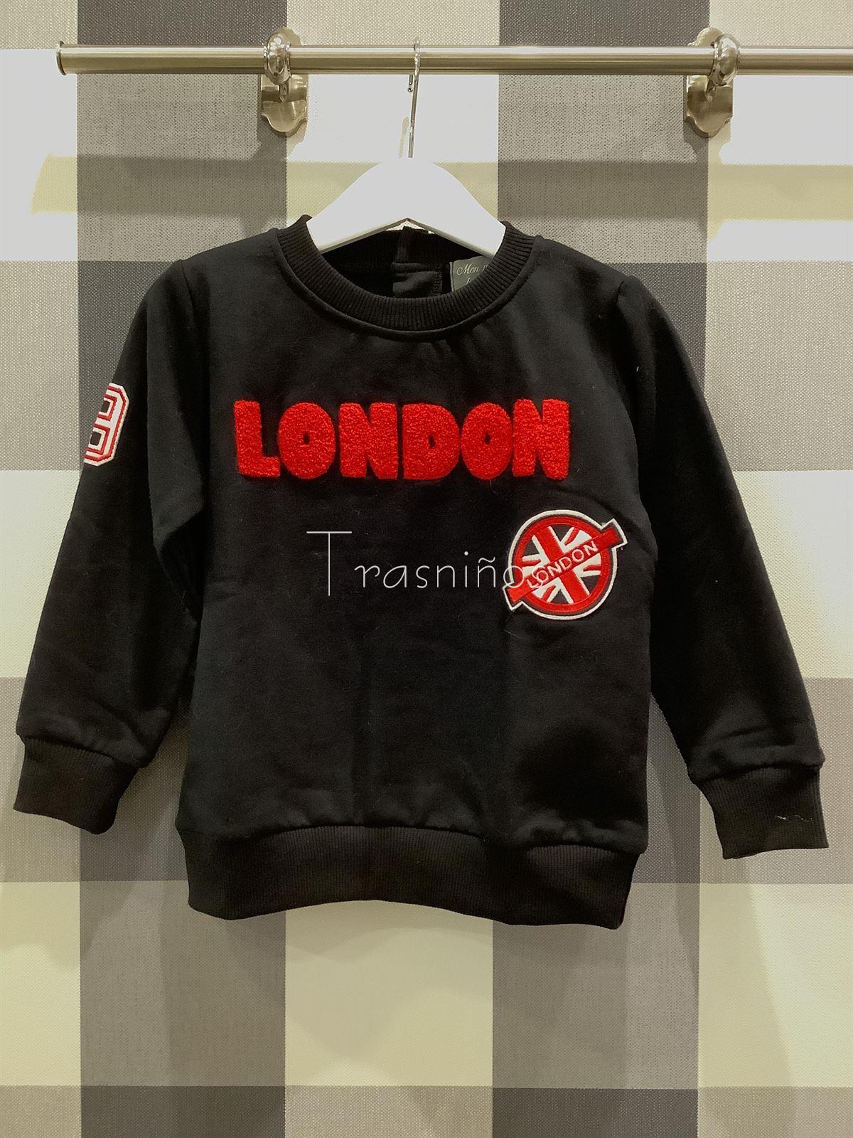 Sudadera niño London Mon petit bonbon - Imagen 1