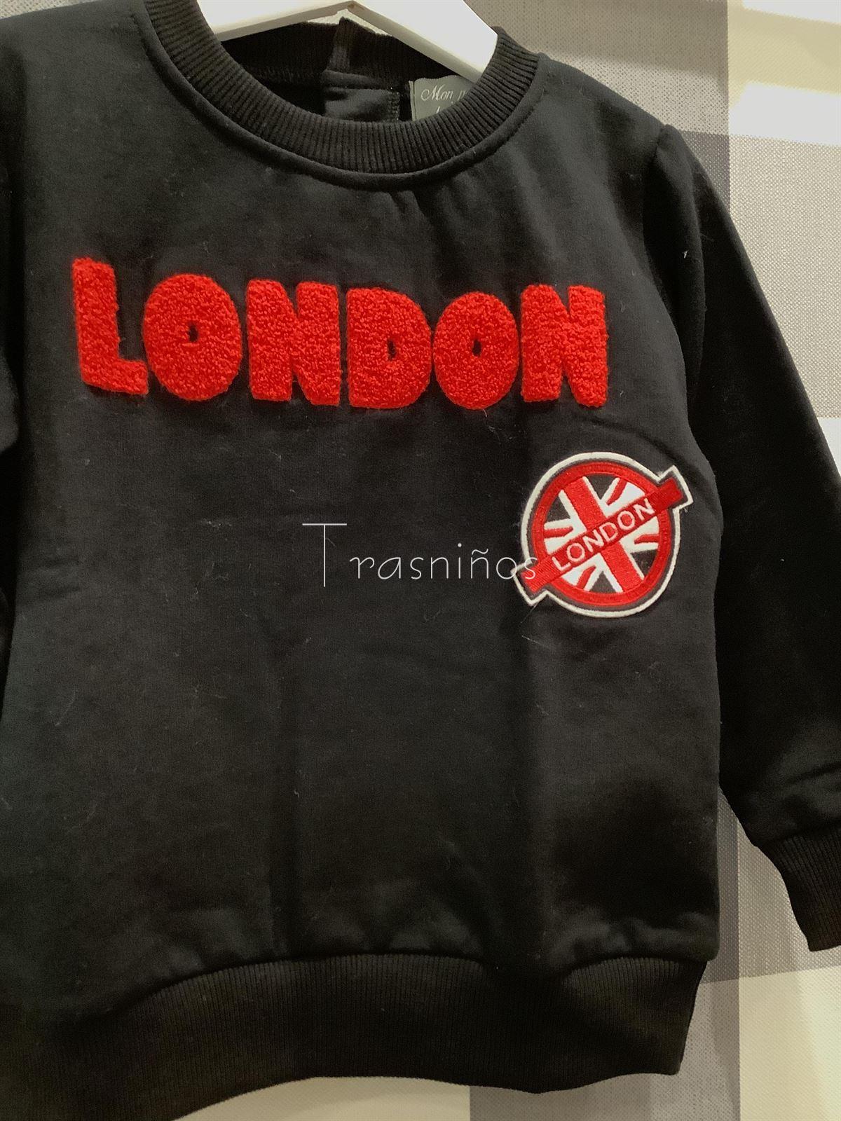 Sudadera niño London Mon petit bonbon - Imagen 2