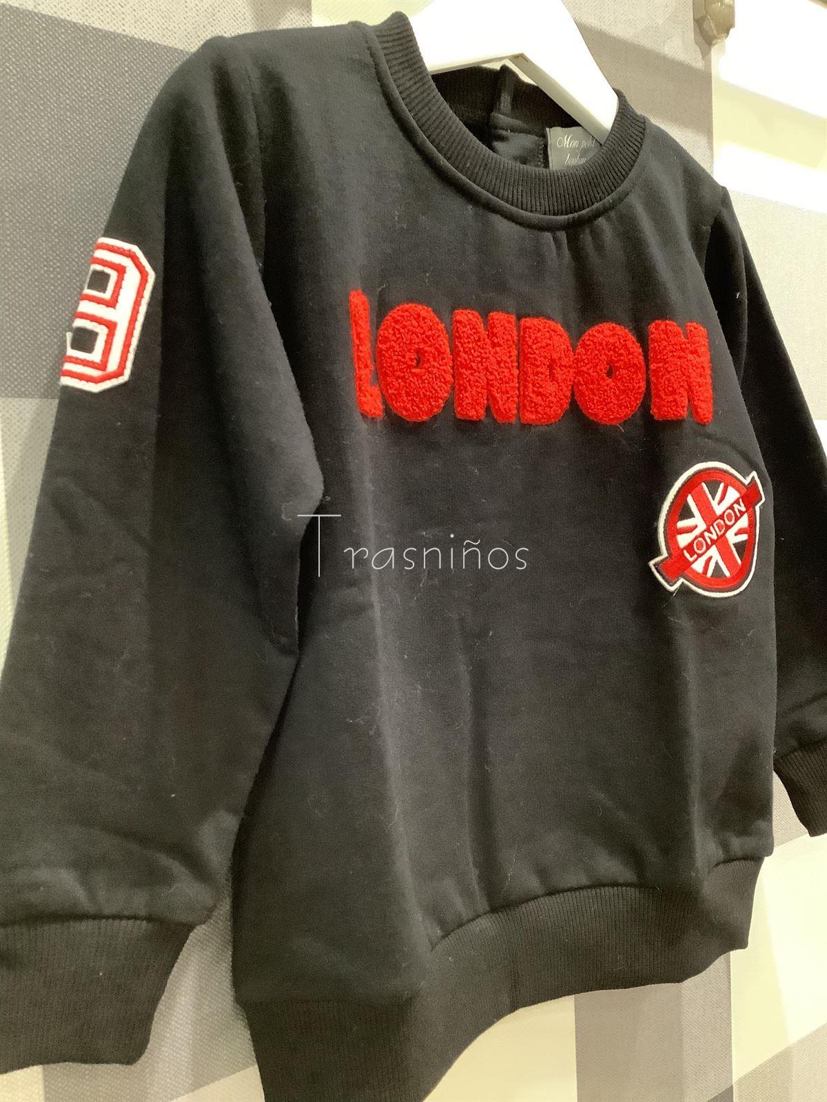 Sudadera niño London Mon petit bonbon - Imagen 3